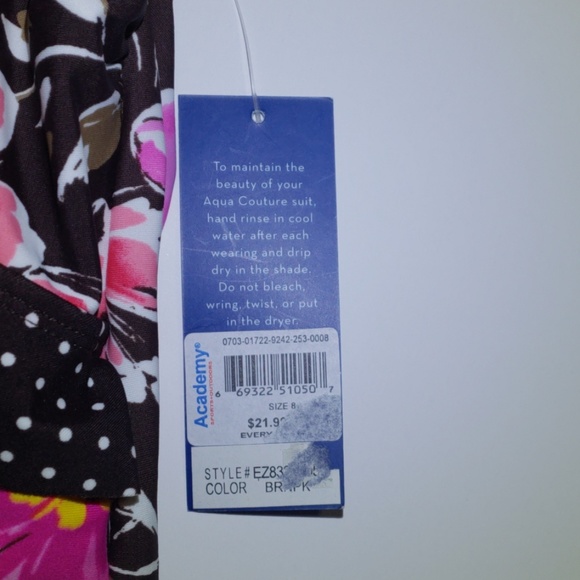 Aqua Couture Separates Tankini/Bikini Size 8 - Picture 4 of 6